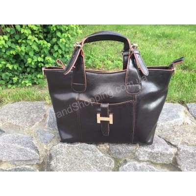 Стильная кожаная женская сумка Hermes Lux 6608